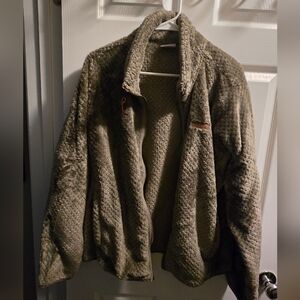Columbia Textured Fleece Jacket - Olive